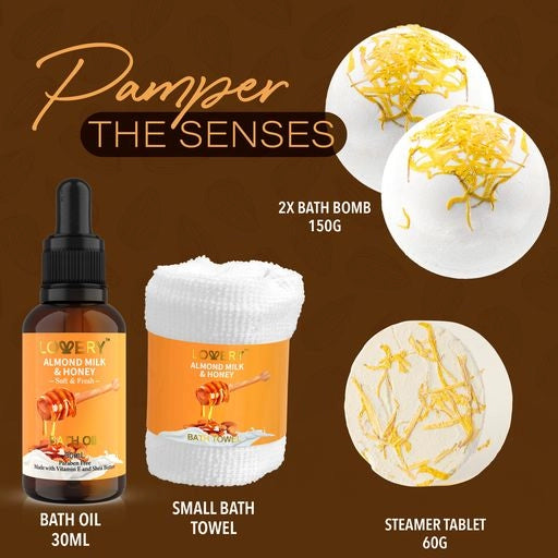 Almond Milk & Honey Beauty - 10Pc Spa Gift Basket