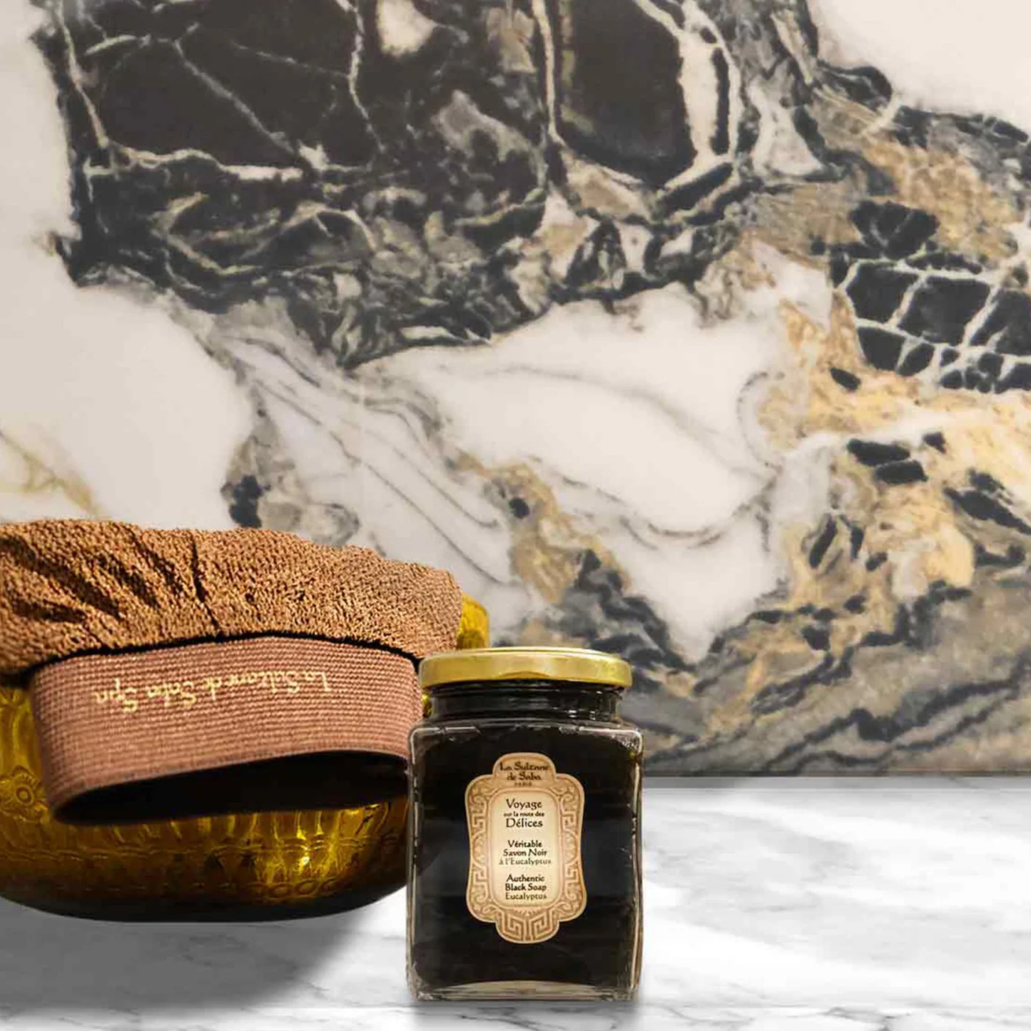 Black Soap with Eucalyptus & Kessa Glove – Rituals of Hammam