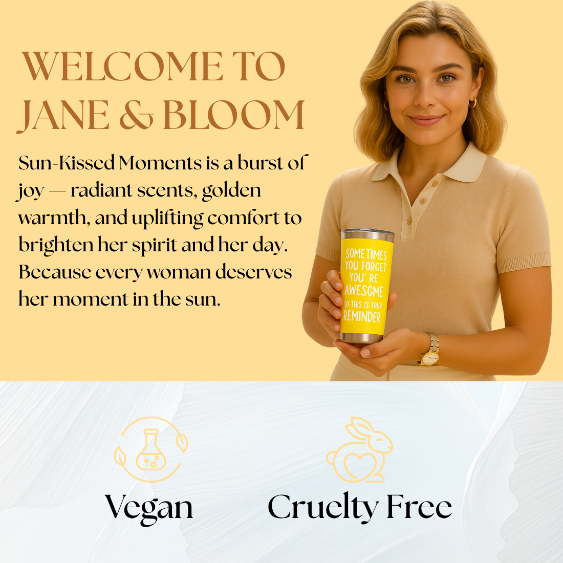 Glow & Bloom – Yellow Spa Gift Box with Towel Bear