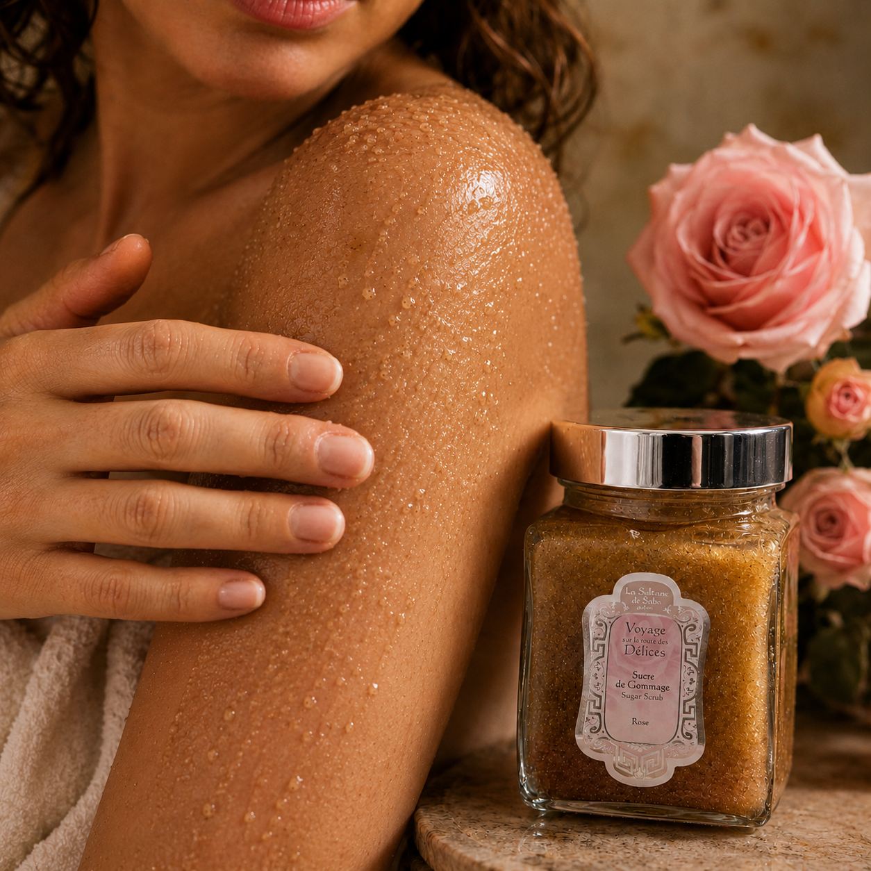Sugar Scrub – Rose – Journey to the Route of Delights