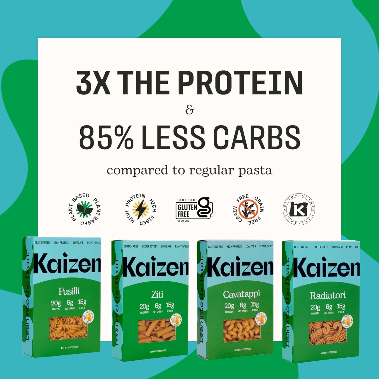 Kaizen High Protein Low Carb Ziti Pasta