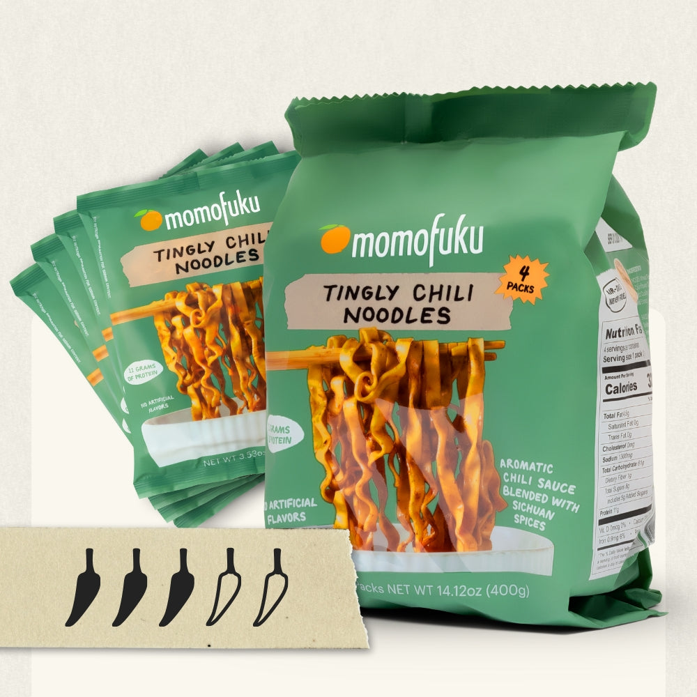 Momofuku – Tingly Chili Noodles – 4 Pack (400 g)