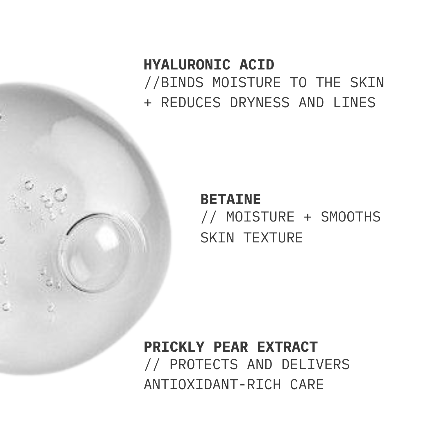 Hyaluronic Acid Serum // Hydrating with Prickly Pear
