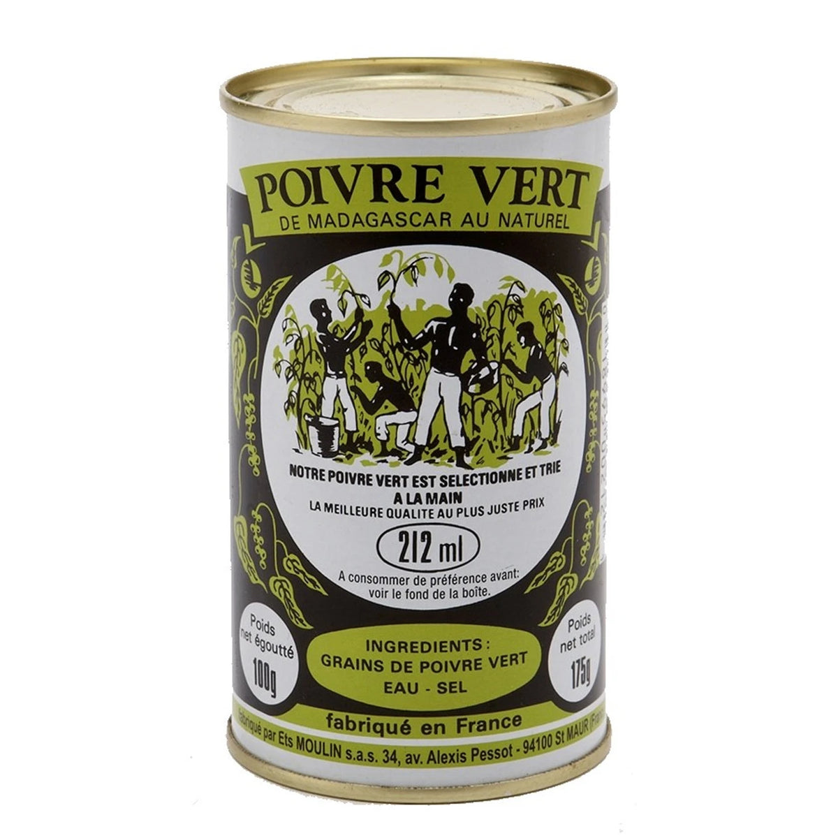 Moulin – Madagascar Green Peppercorns in Brine – 212 mL