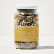 Olives vertes Kosterina à la coriandre et au poivre rose