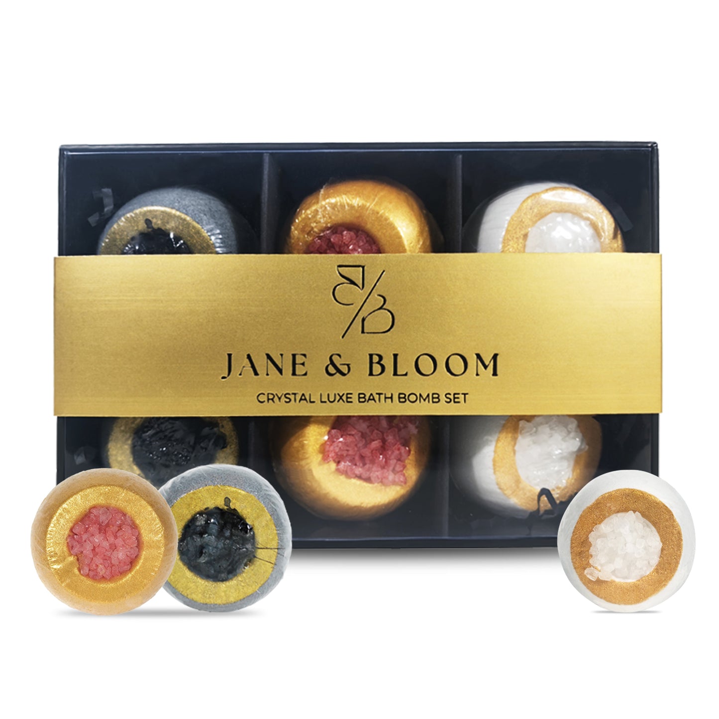 Crystal Luxe Bath Bomb Set - Jane & Bloom