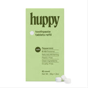 Huppy Fluoride-Free Toothpaste Tablets Refill – Peppermint, 62 Tablets