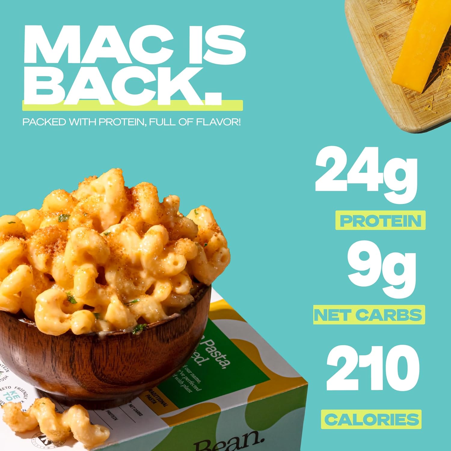 Kaizen High Protein Cheddar Mac & Cheese