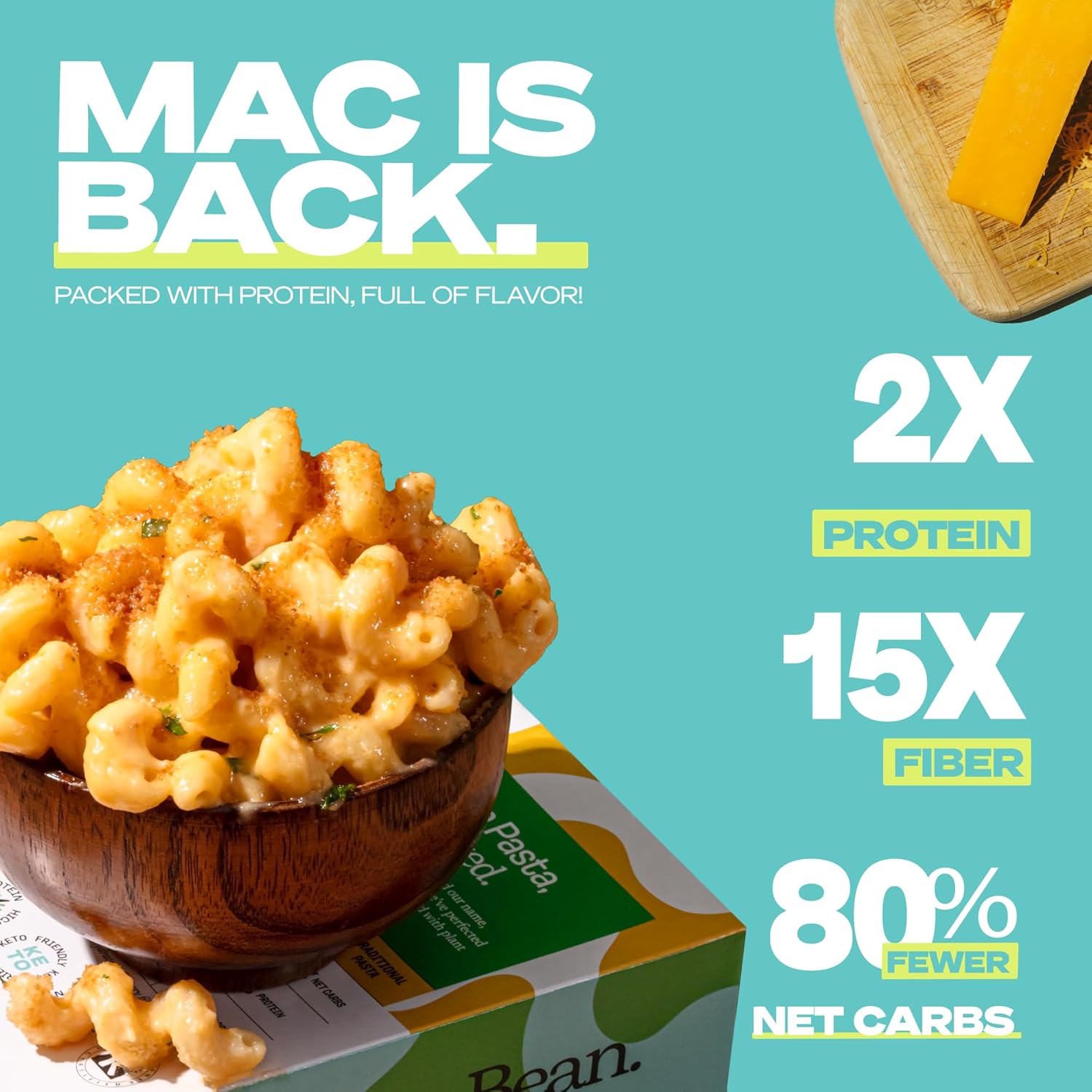 Kaizen High Protein Cheddar Mac & Cheese