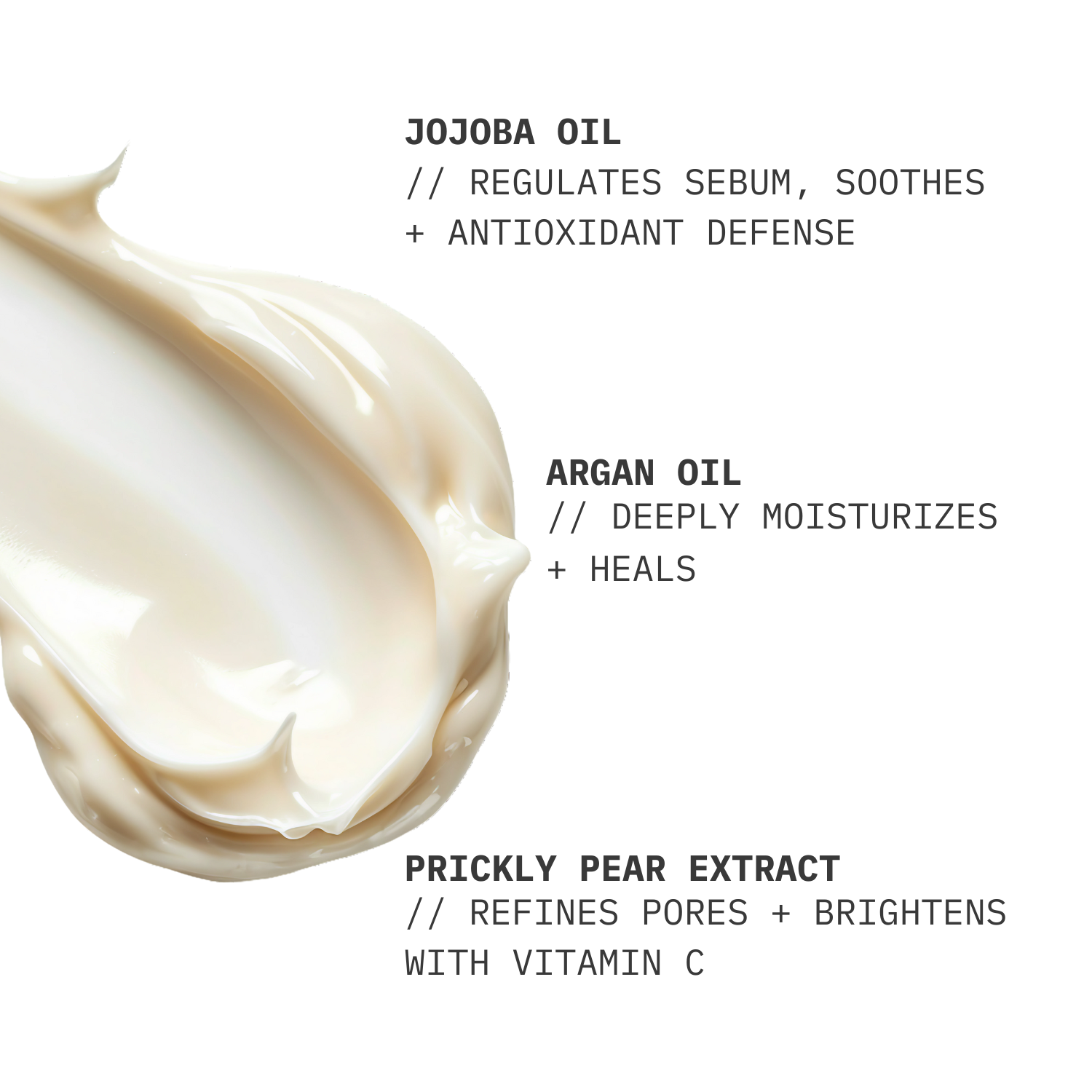 Daytime Moisturizing Cream // Hydrating Jojoba Oil + Prickly Pear Extract