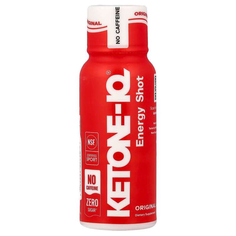 Ketone-IQ Caffeine-Free Shot, Original, 6 Bottles, 2 fl oz (59 ml) Each