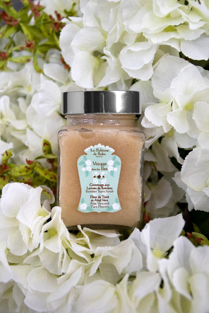 Bamboo Tears Body Scrub - Aloe Vera and Tiare Flowers - Journey To The Islands