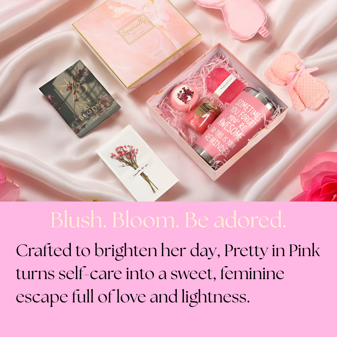 Sweet Rituals – Coffret Cadeau Spa Rose avec Ours en Serviette