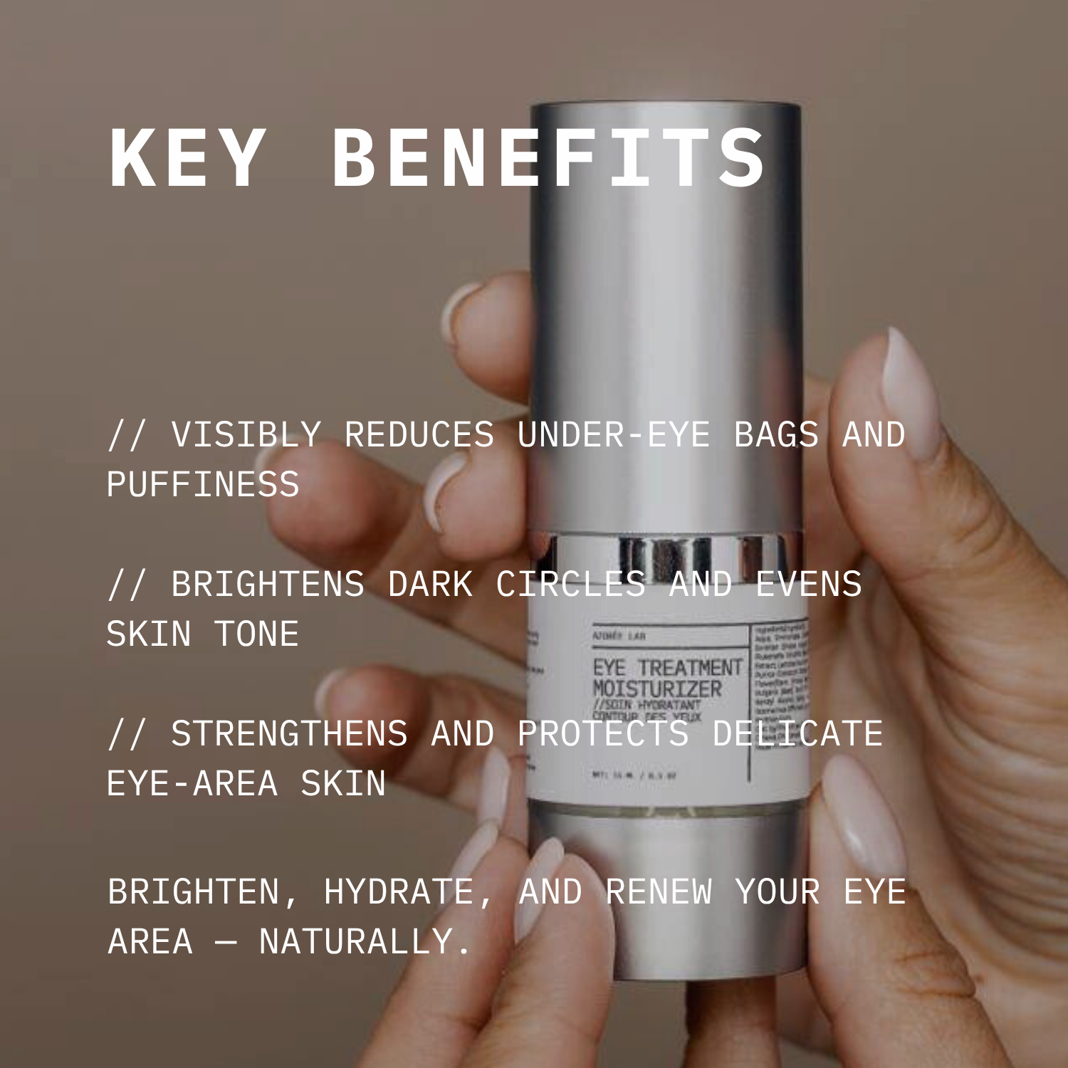 AZORÉE LAB Eye Treatment Moisturizing Cream // Prickly Pear Extract + Caffeine