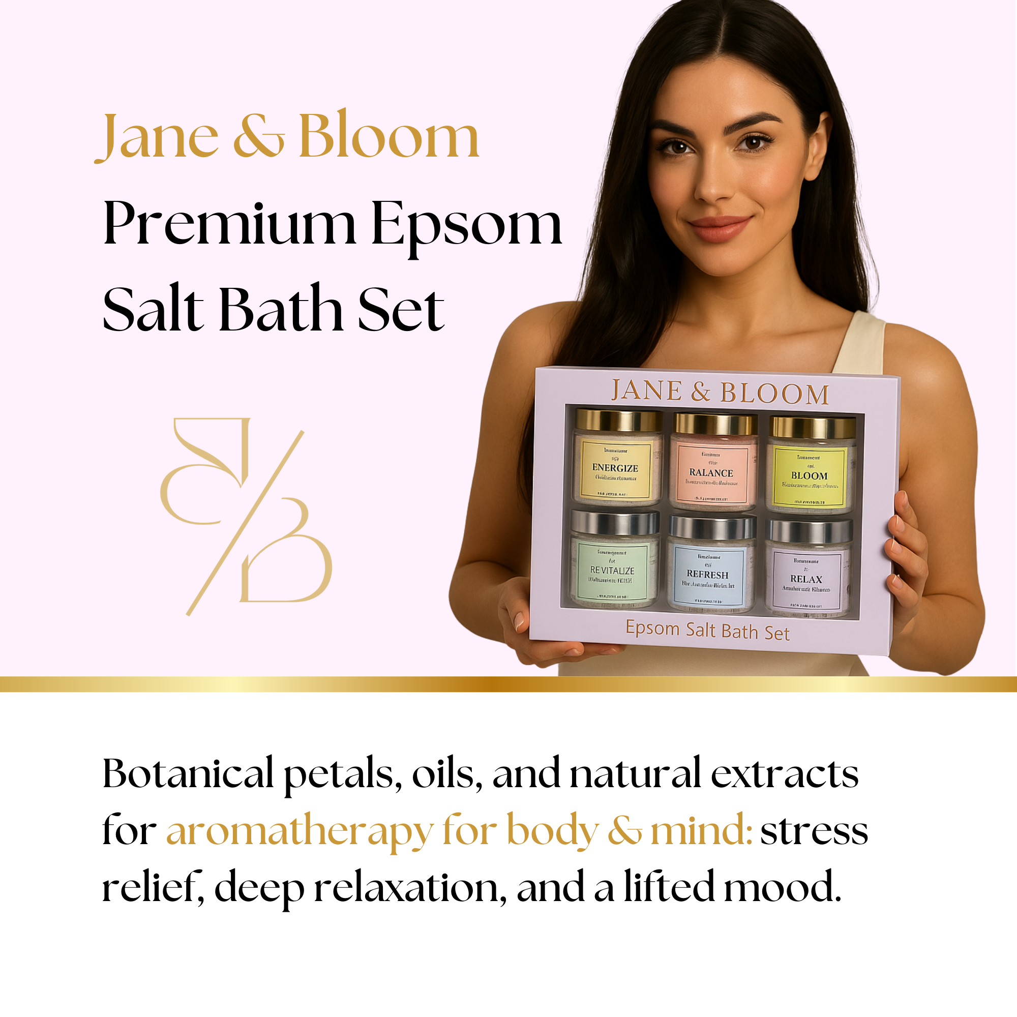 Coffret cadeau de sels de bain d'Epsom