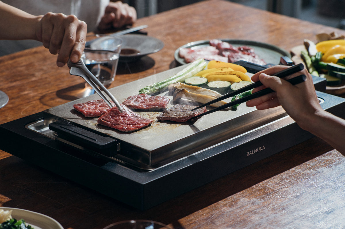 BALMUDA The Teppanyaki | 6.6mm Cladding Plate Hot Plate with Precise Temperature Control