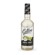 Collins Simple Syrup — 32 oz Cocktail Mixer with Real Sugar