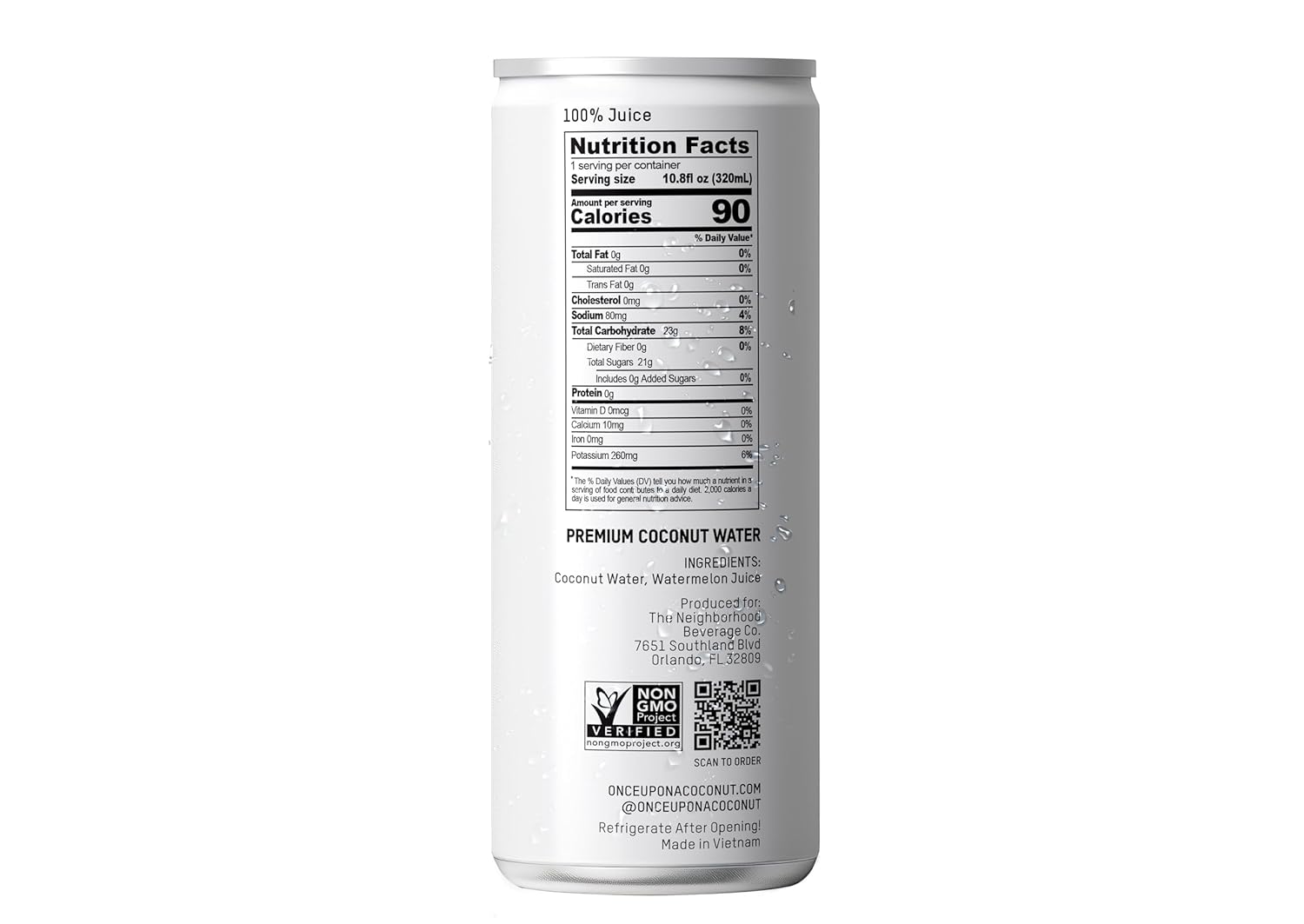 Coconut Water + Watermelon – Once Upon a Coconut – 320 ml