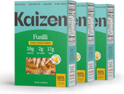 Kaizen High Protein Even Lower Low Carb Fusilli Keto Pasta Noodles - Gluten-Free, High Protein, Keto Friendly, Plant Based, Made with High Fiber Lupin Flour - 8 ounces (Pack of 3)