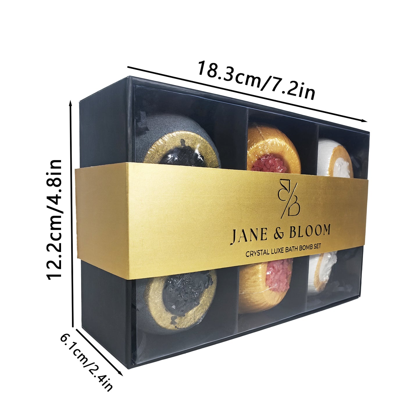 Crystal Luxe Bath Bomb Set - Jane & Bloom