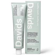 Dentifrice blanchissant naturel Davids à l'huile de menthe poivrée – 5,25 oz