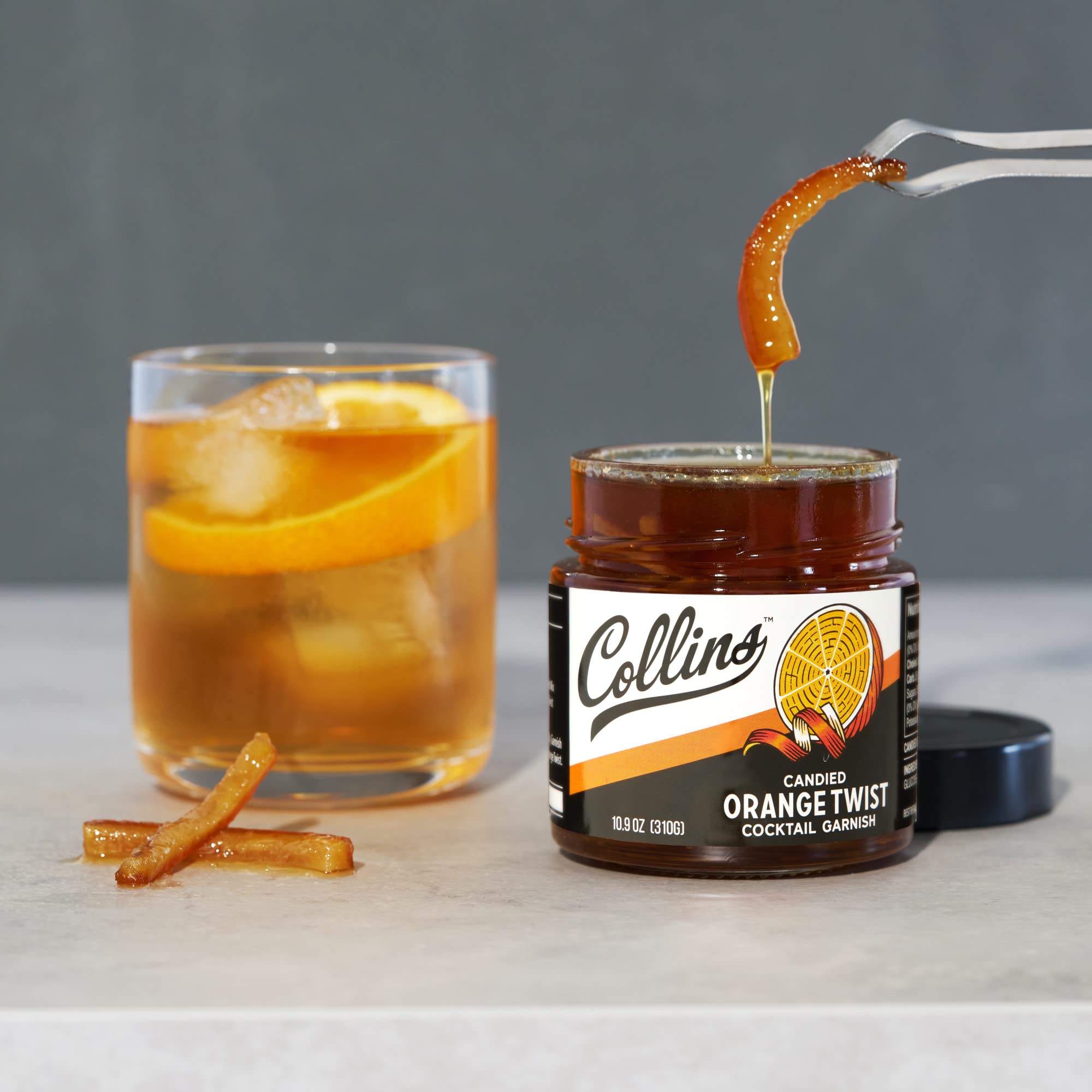 Collins Orange Twist in Syrup 10 oz, (Pack of 1)