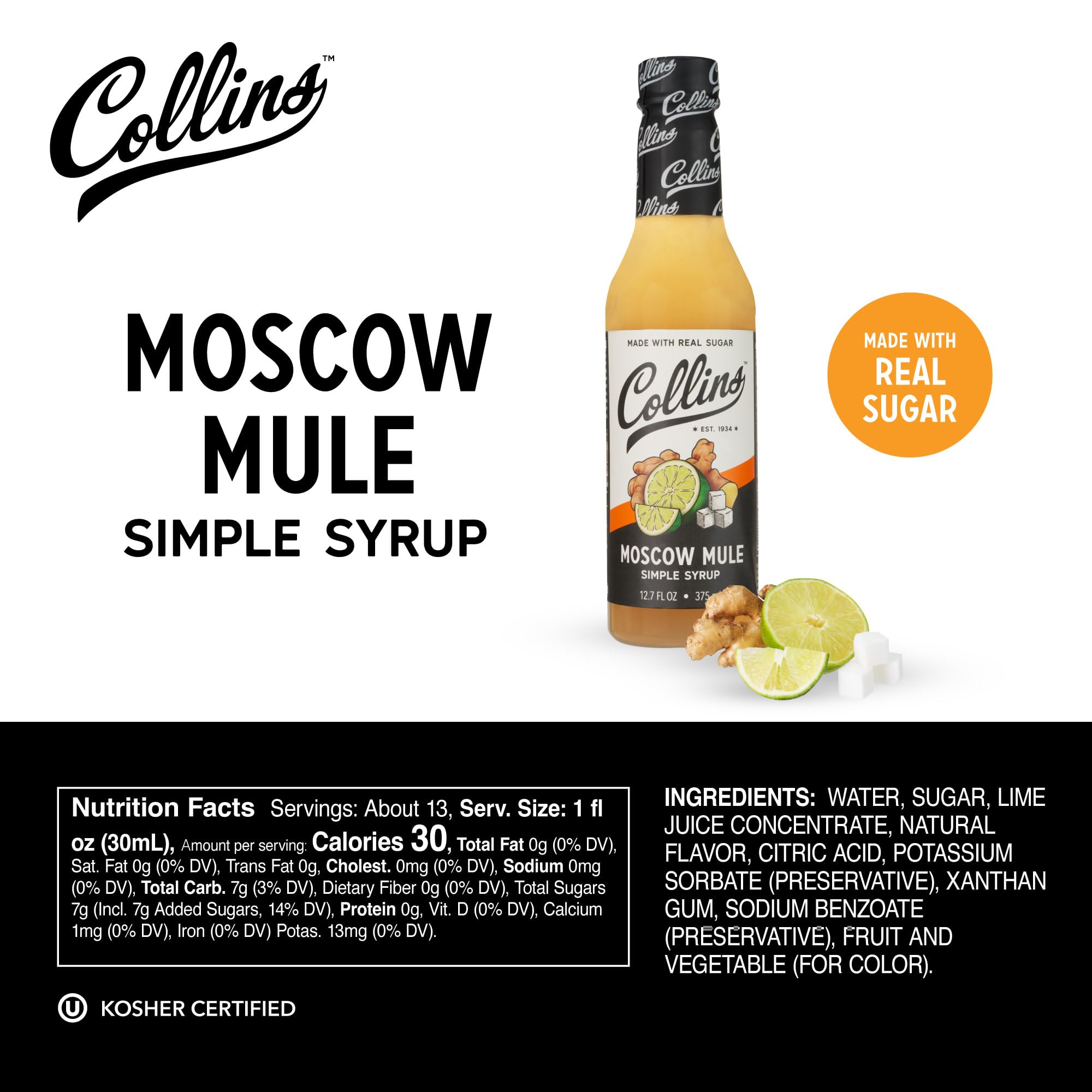 Collins Moscow Mule Syrup — 12.7 oz