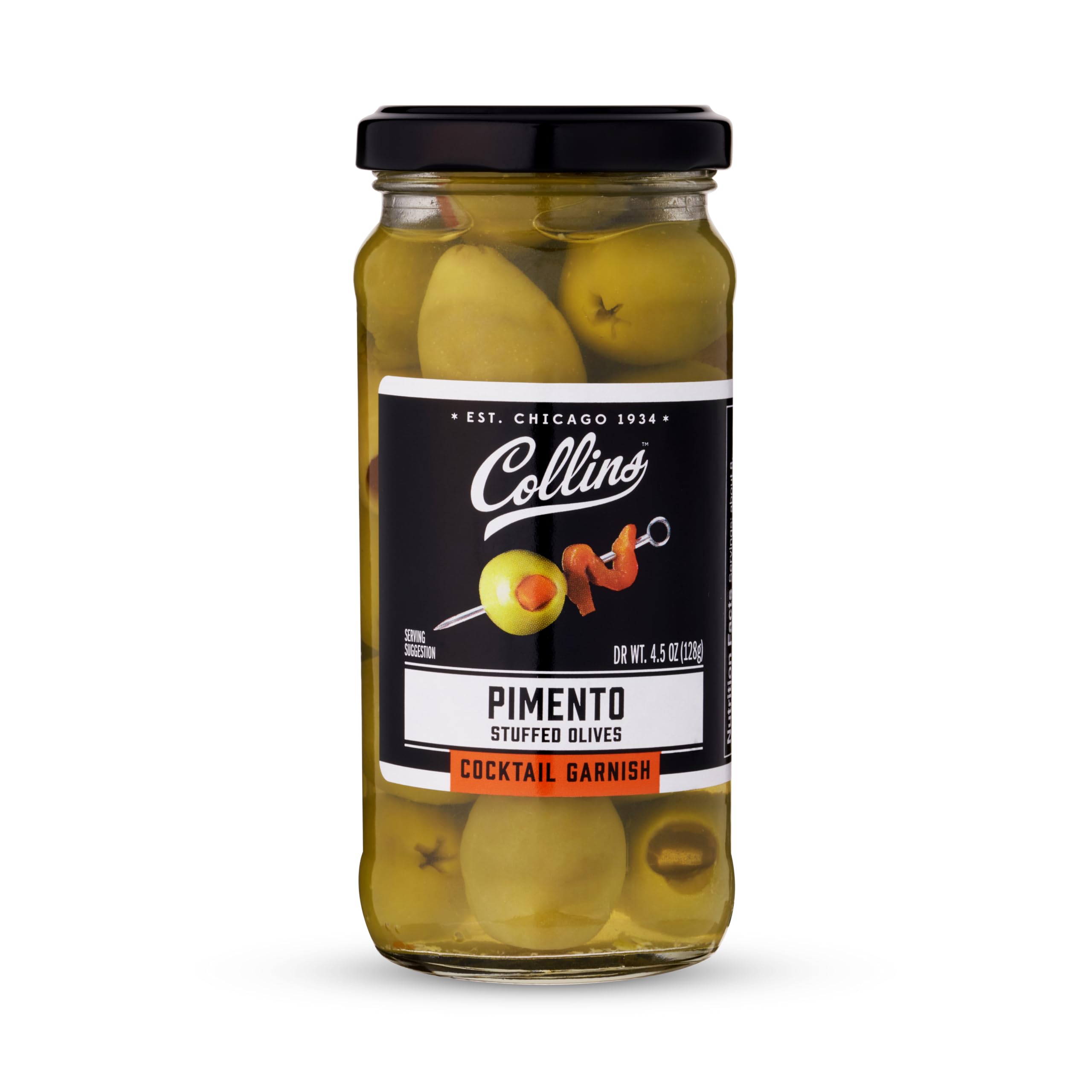 Collins Gourmet Martini Pimento Olives — 4.75 oz