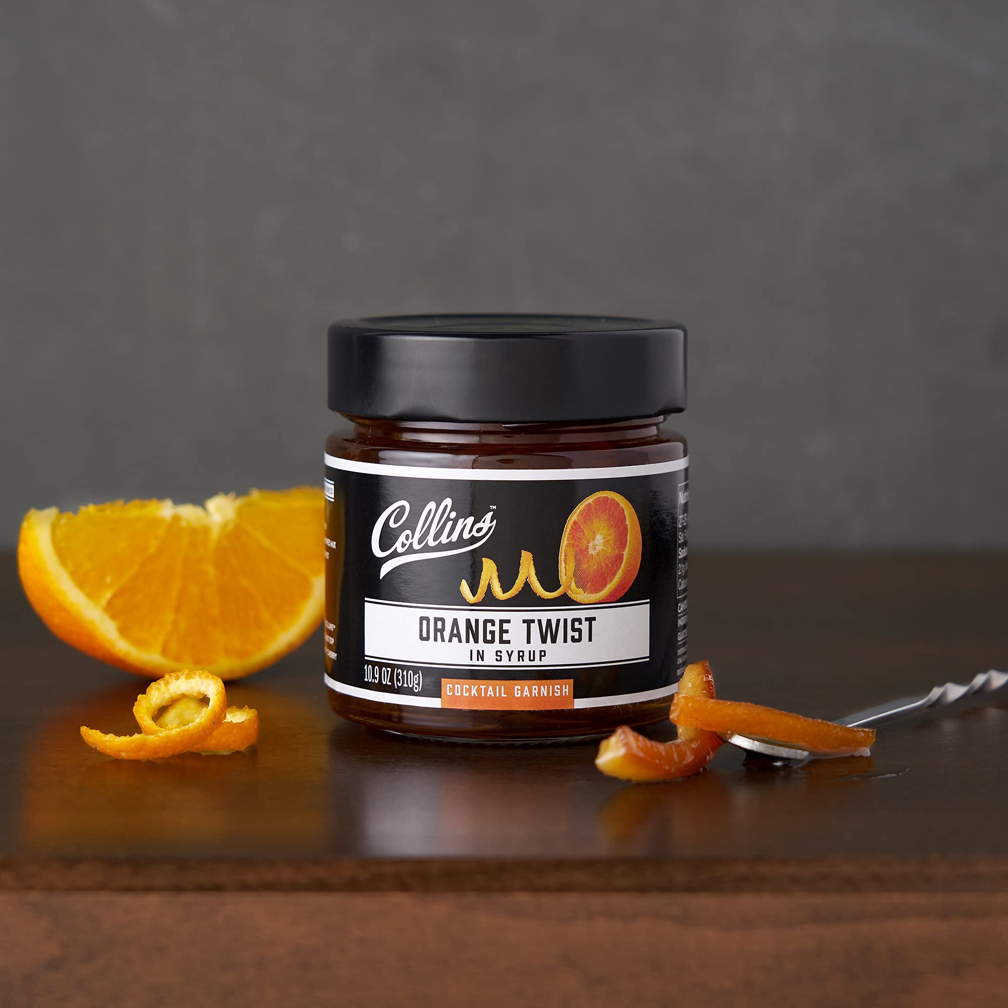 Collins Orange Twist in Syrup 10 oz, (Pack of 1)