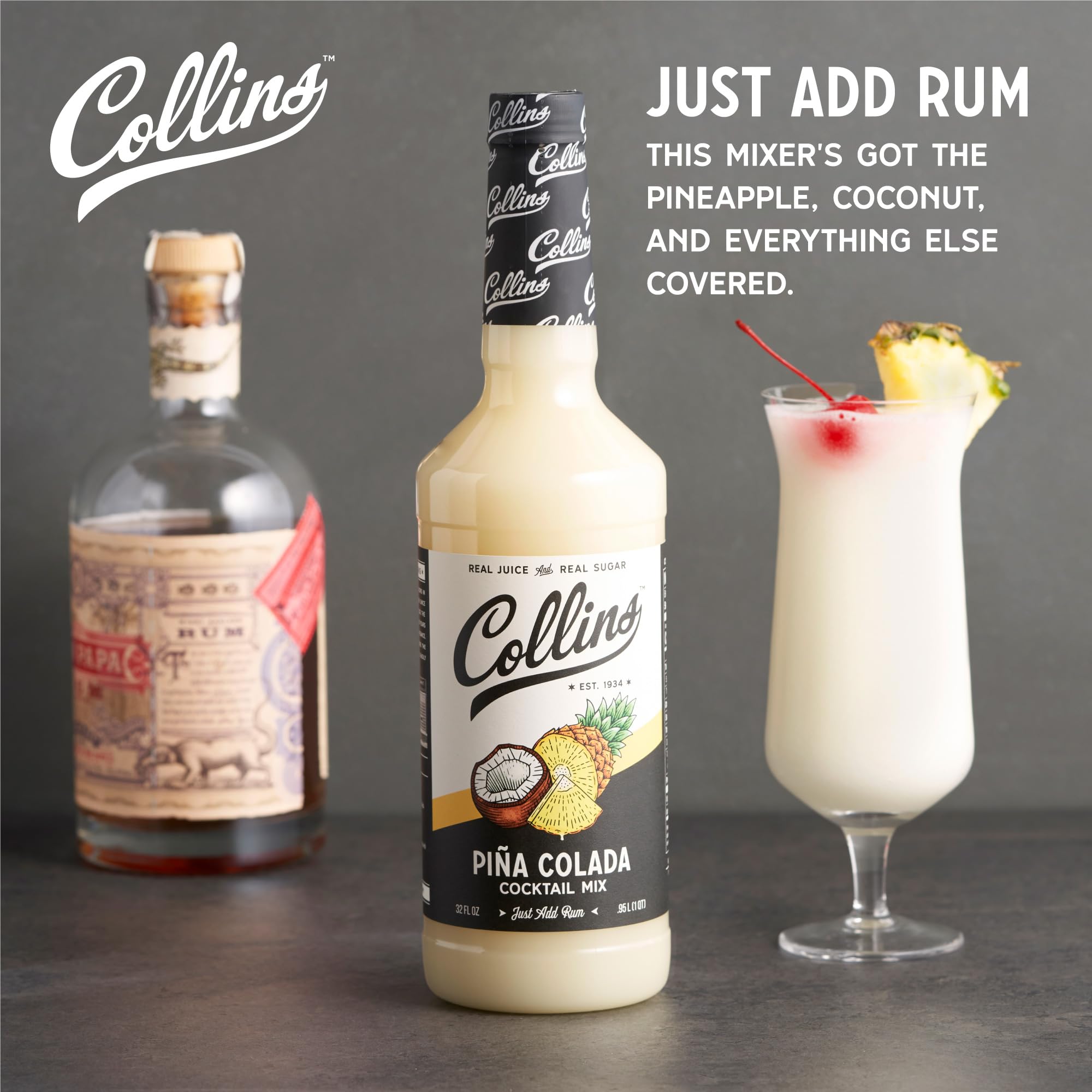 Collins Pina Colada Cocktail Mix — 32 oz