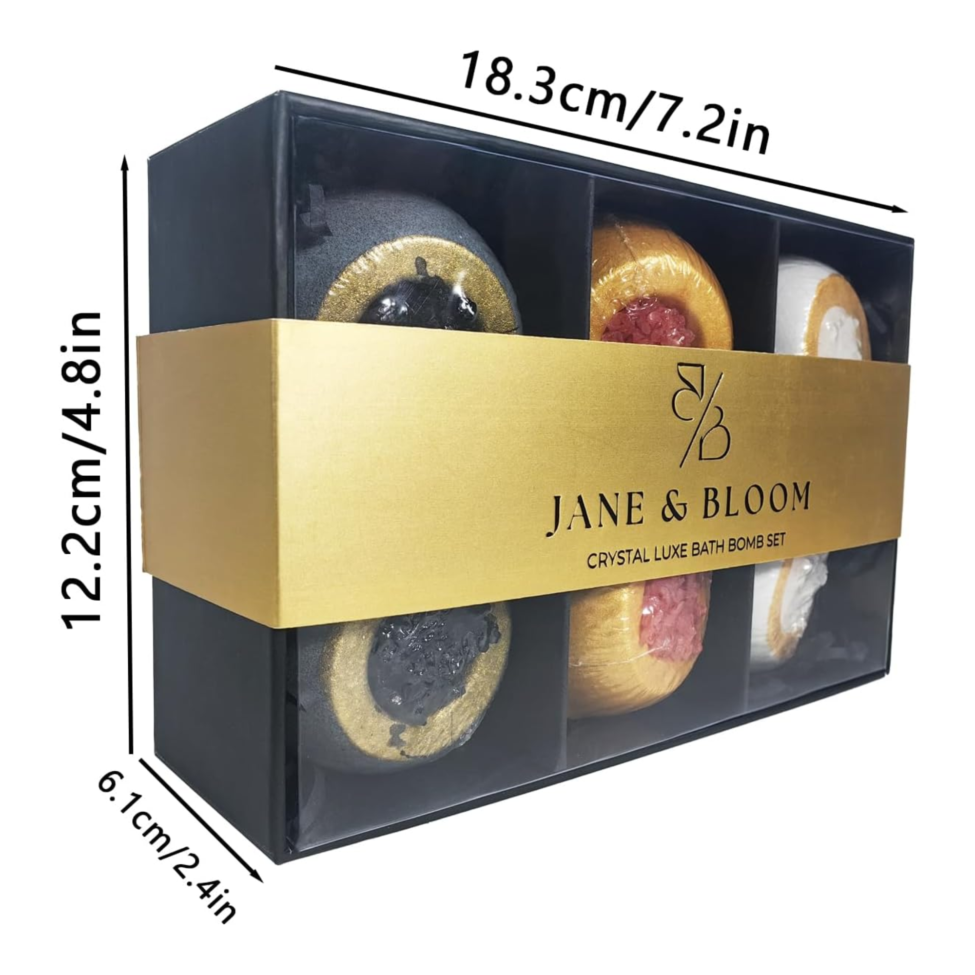 Coffret Cadeau de Bombes de Bain Crystal Luxe - Jane & Bloom