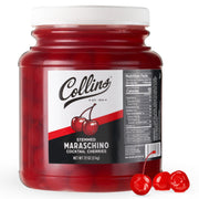 Collins Stemmed Maraschino Cocktail Cherries – 72 oz