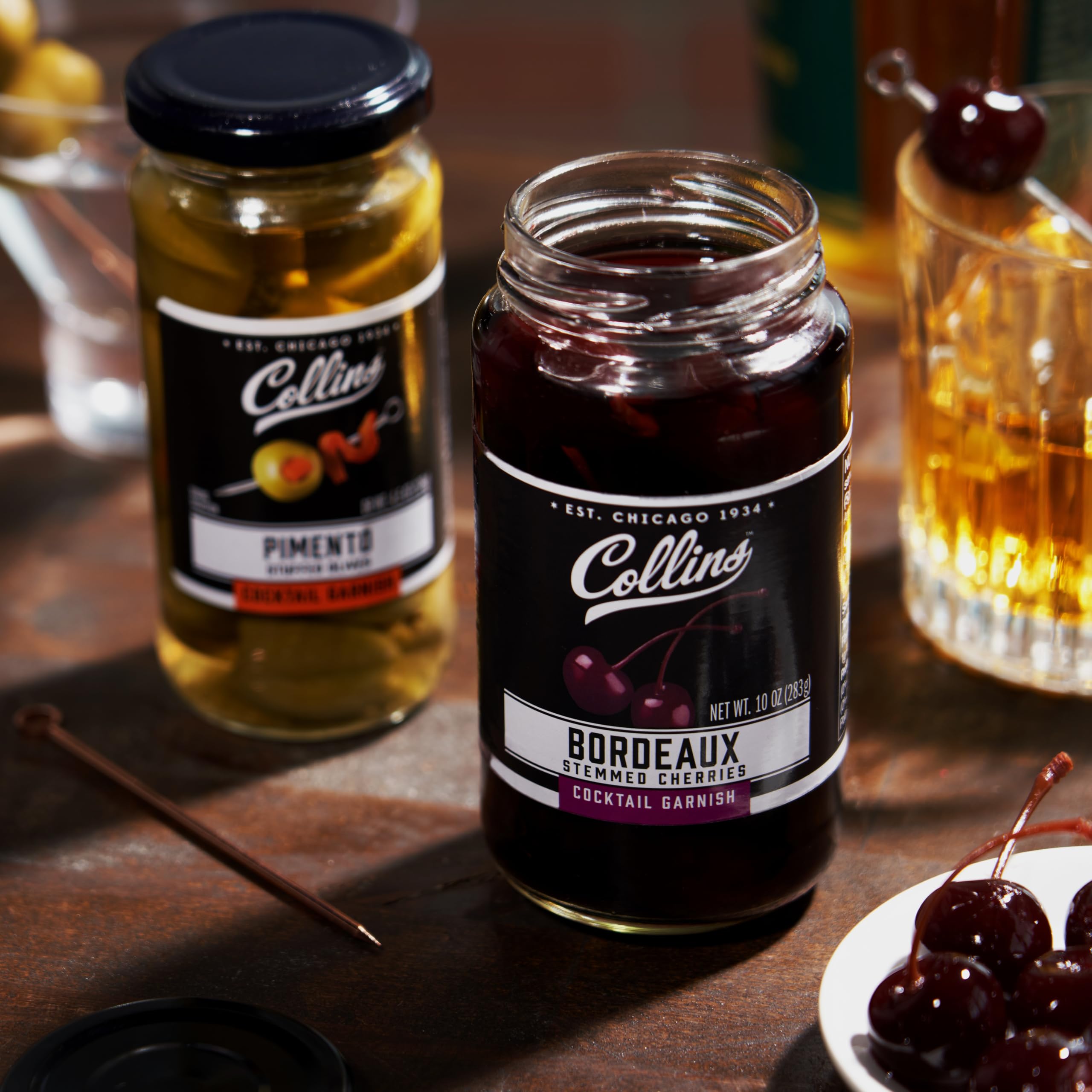 Collins Gourmet Martini Pimento Olives — 4.75 oz