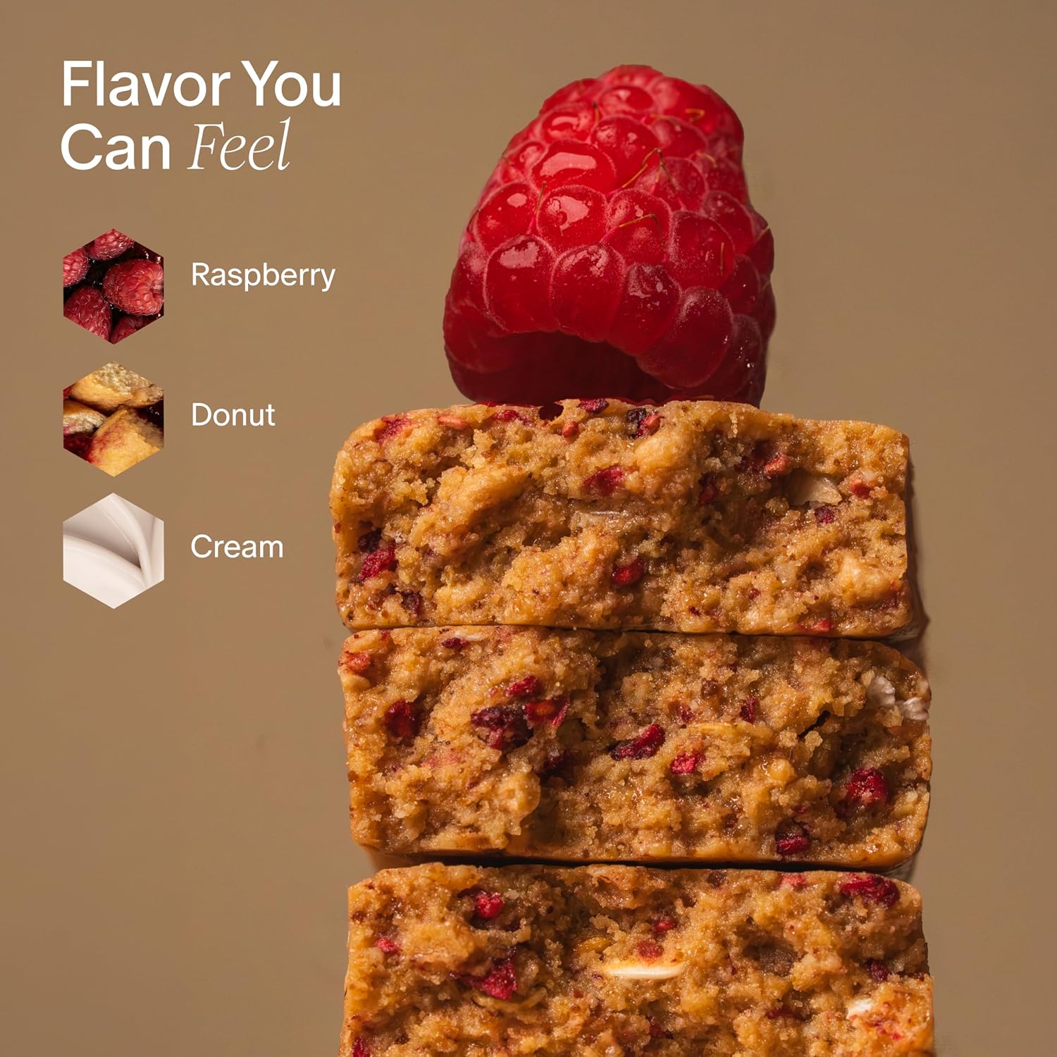 Stars + Honey The Raspberry Donut Collagen Protein Bars