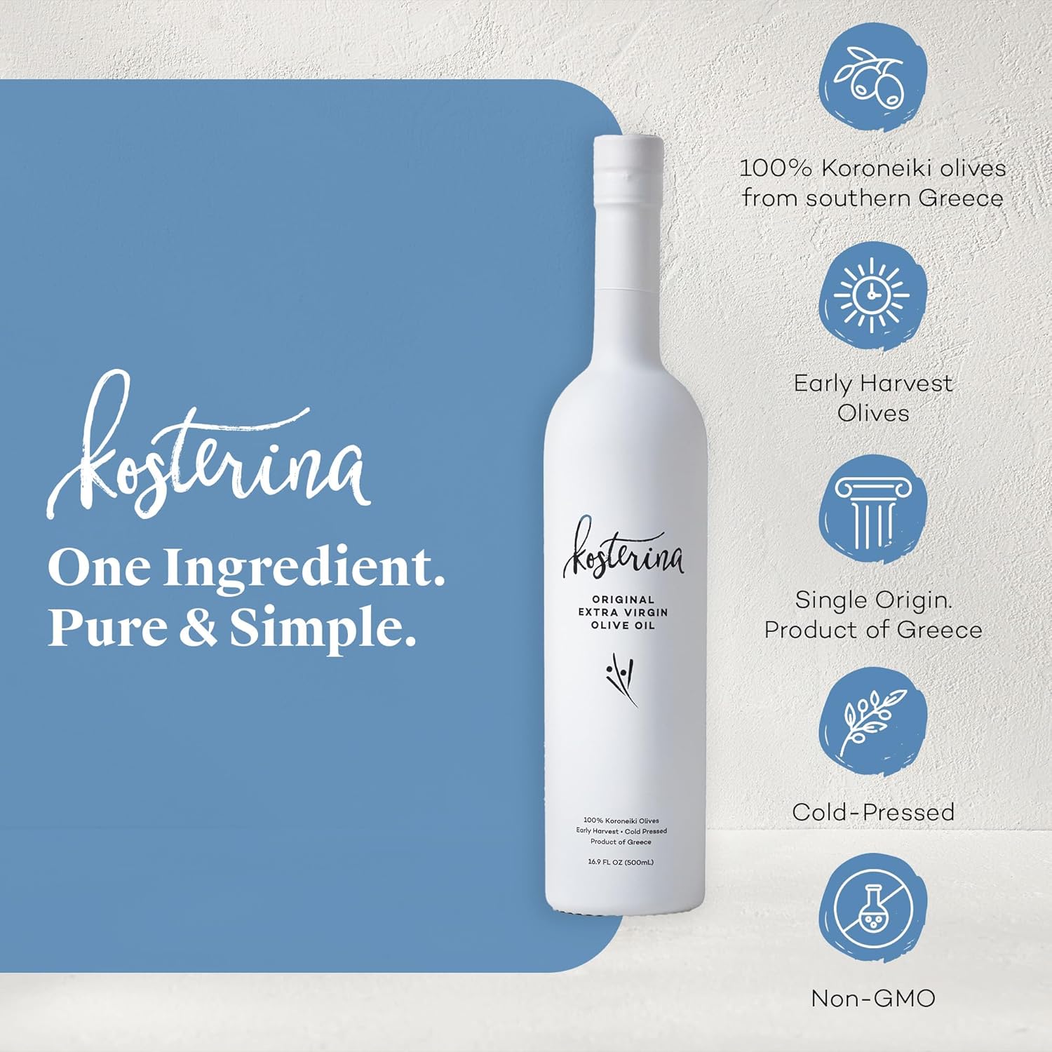 Huile d'olive vierge extra Kosterina Original – 500 ml