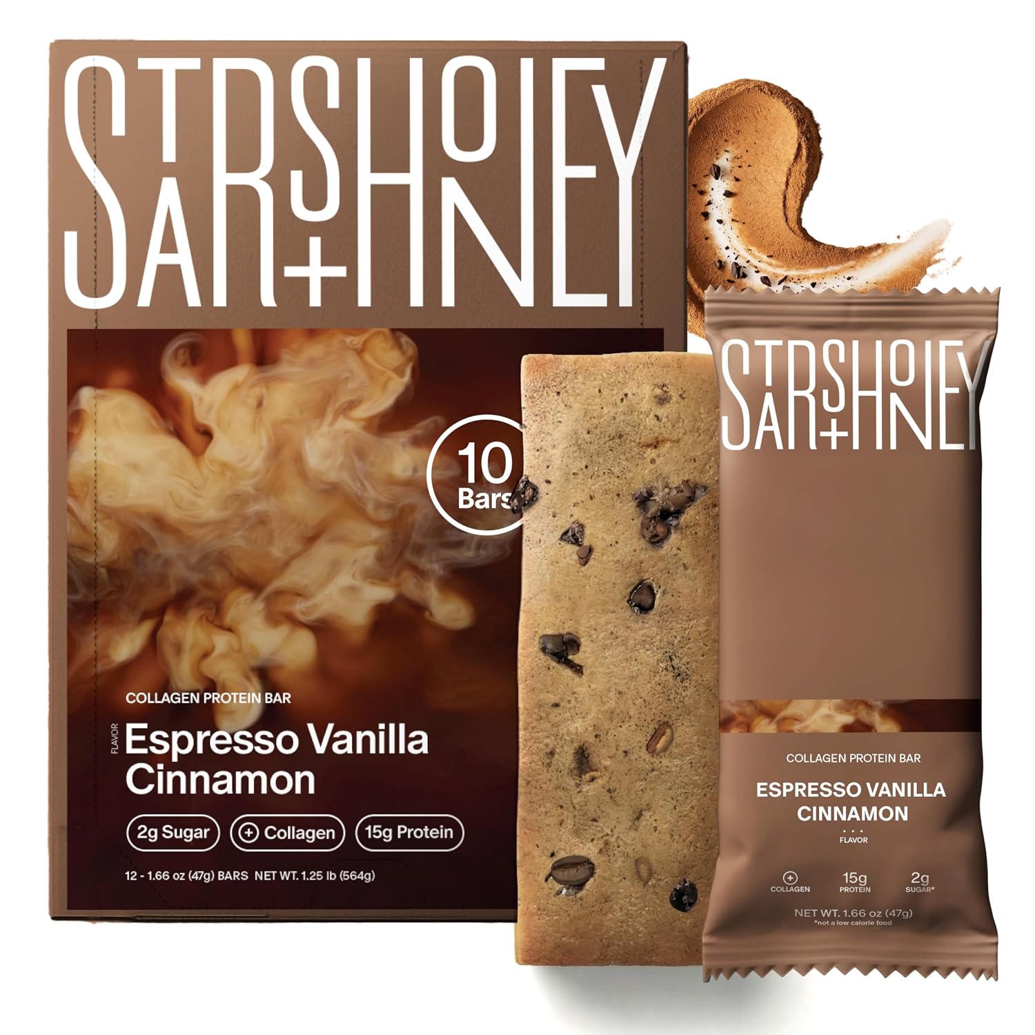 Stars + Honey Collagen Protein Bar – Espresso Vanilla Cinnamon