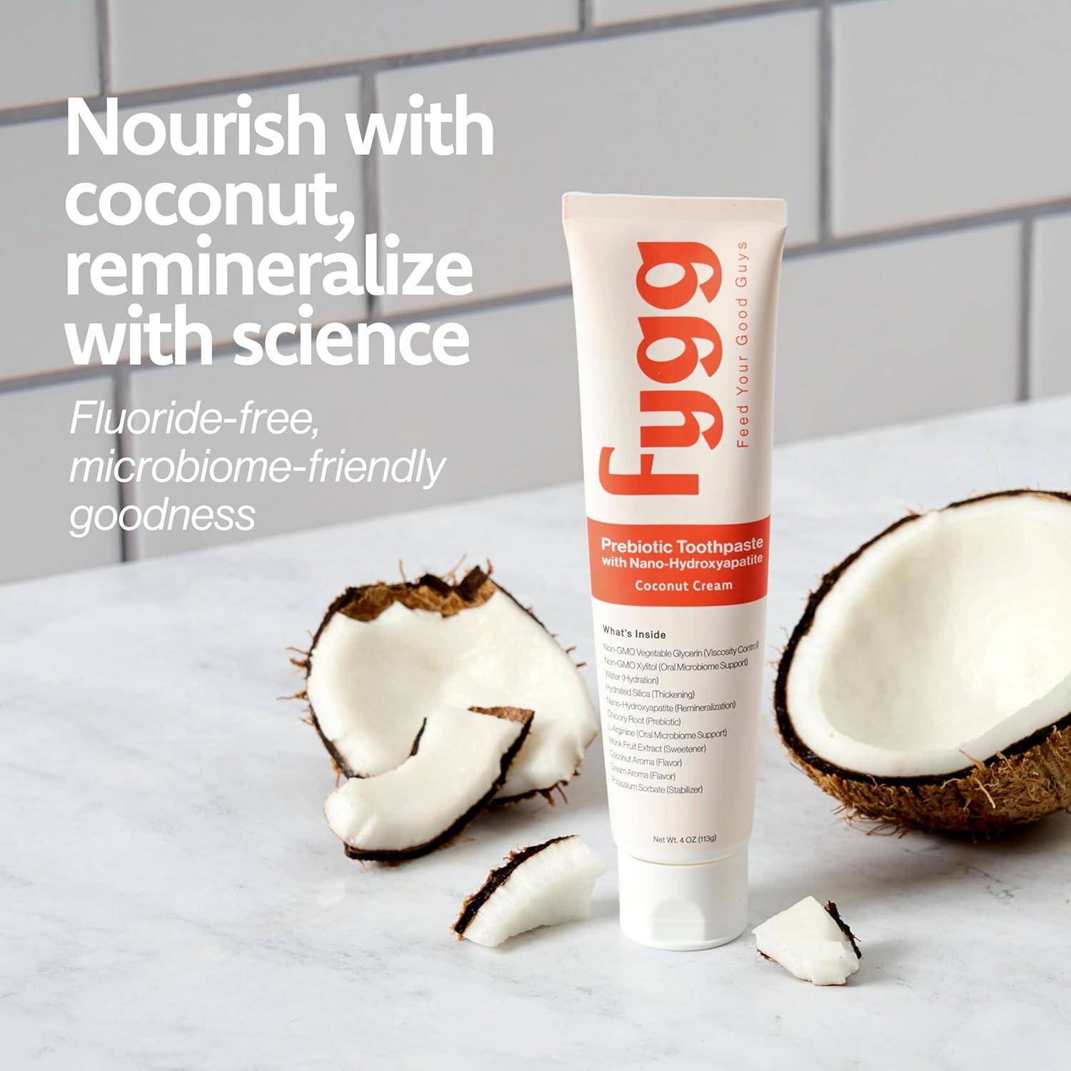 Fygg Toothpaste with Prebiotics | Coconut Cream