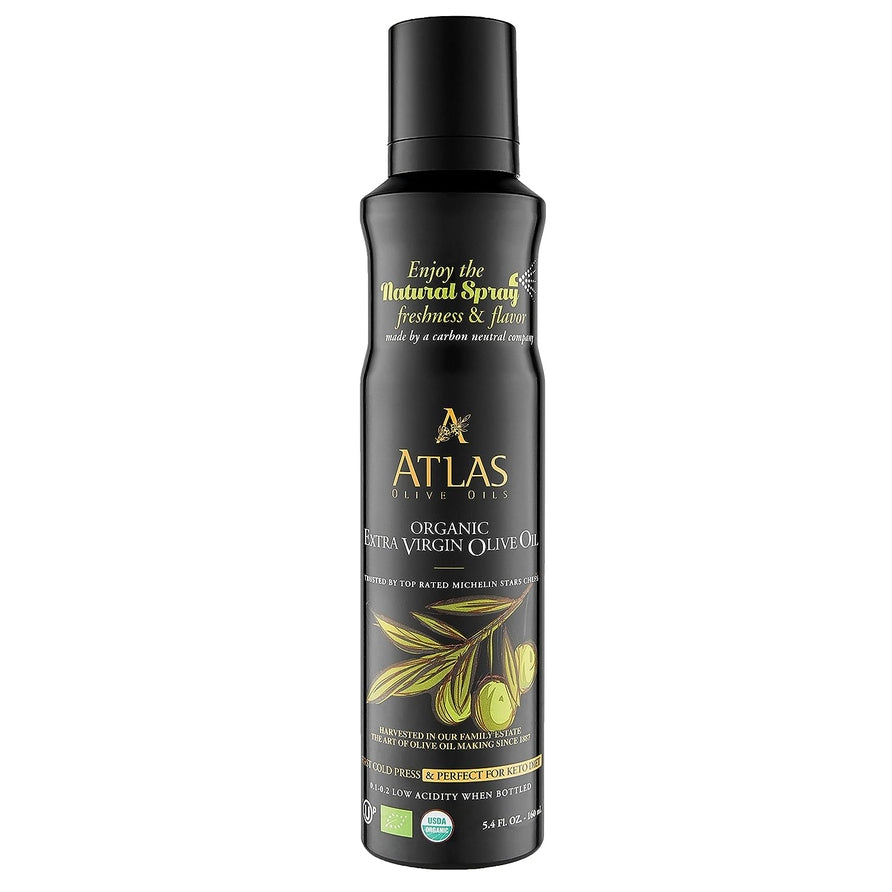 Atlas Olive Oils Organic Extra Virgin Olive Oil Spray – 160 mL