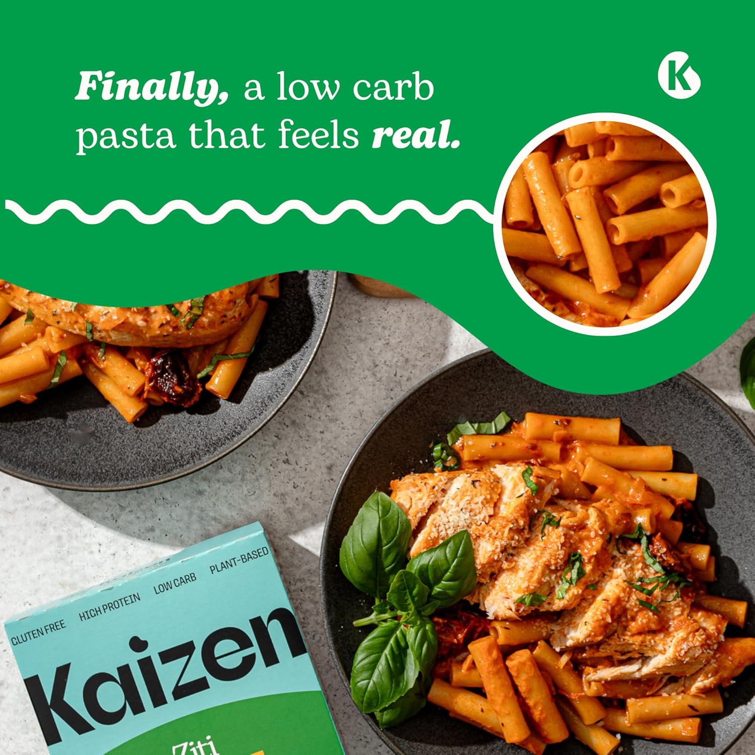 Kaizen High Protein Low Carb Ziti Pasta