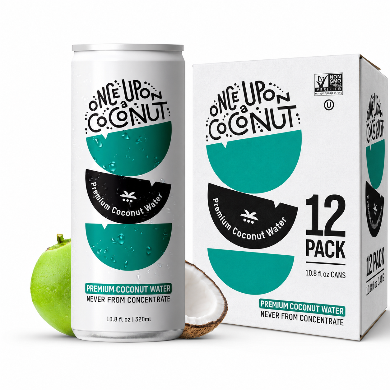 Premium Coconut Water  – Once Upon a Coconut – 12 Pack