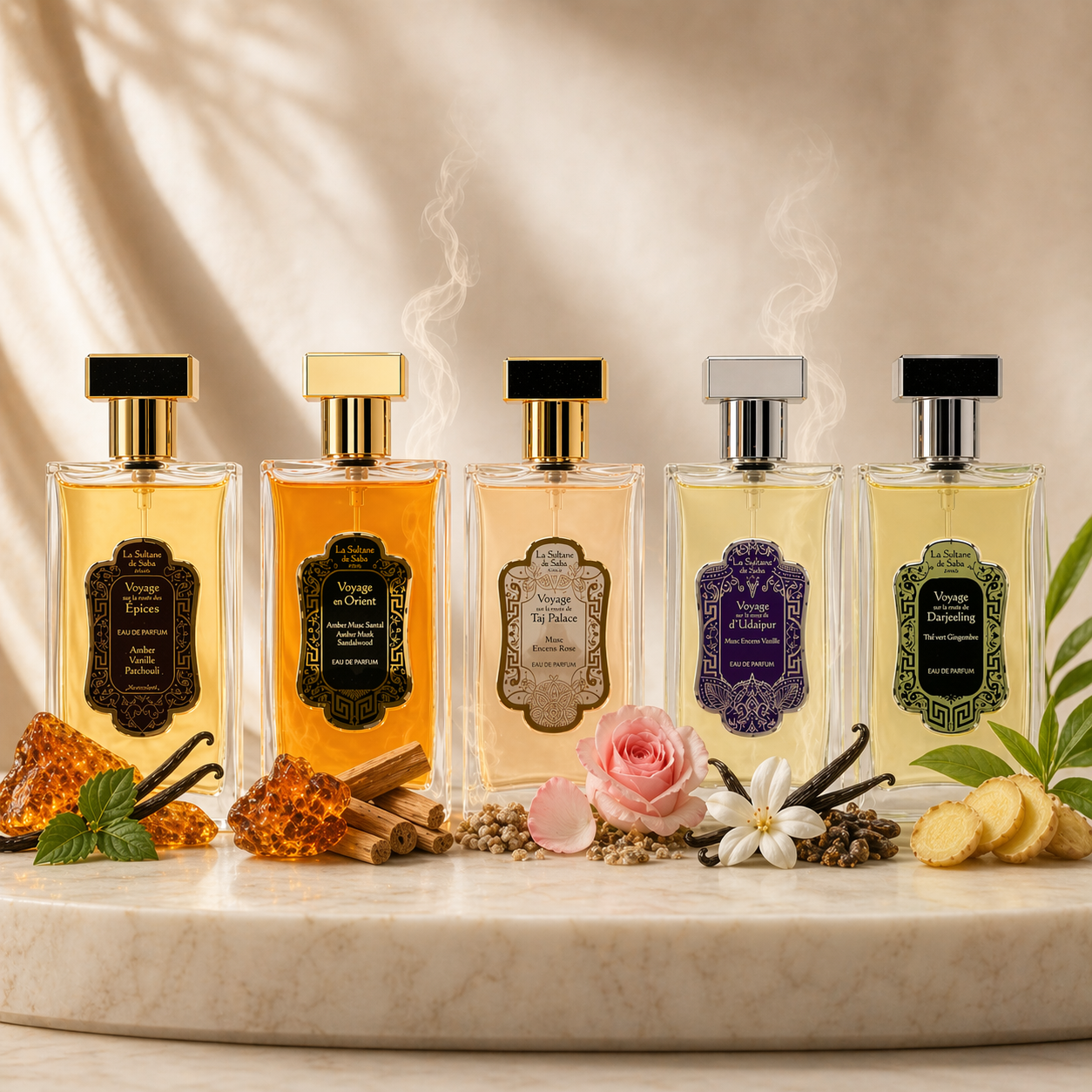 La Sultane de Saba Perfume Discovery Gift Set (5 × 5 ml)