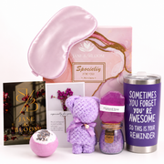 Rituels Lavande – Coffret Cadeau Spa Violet avec Ours-Serviette