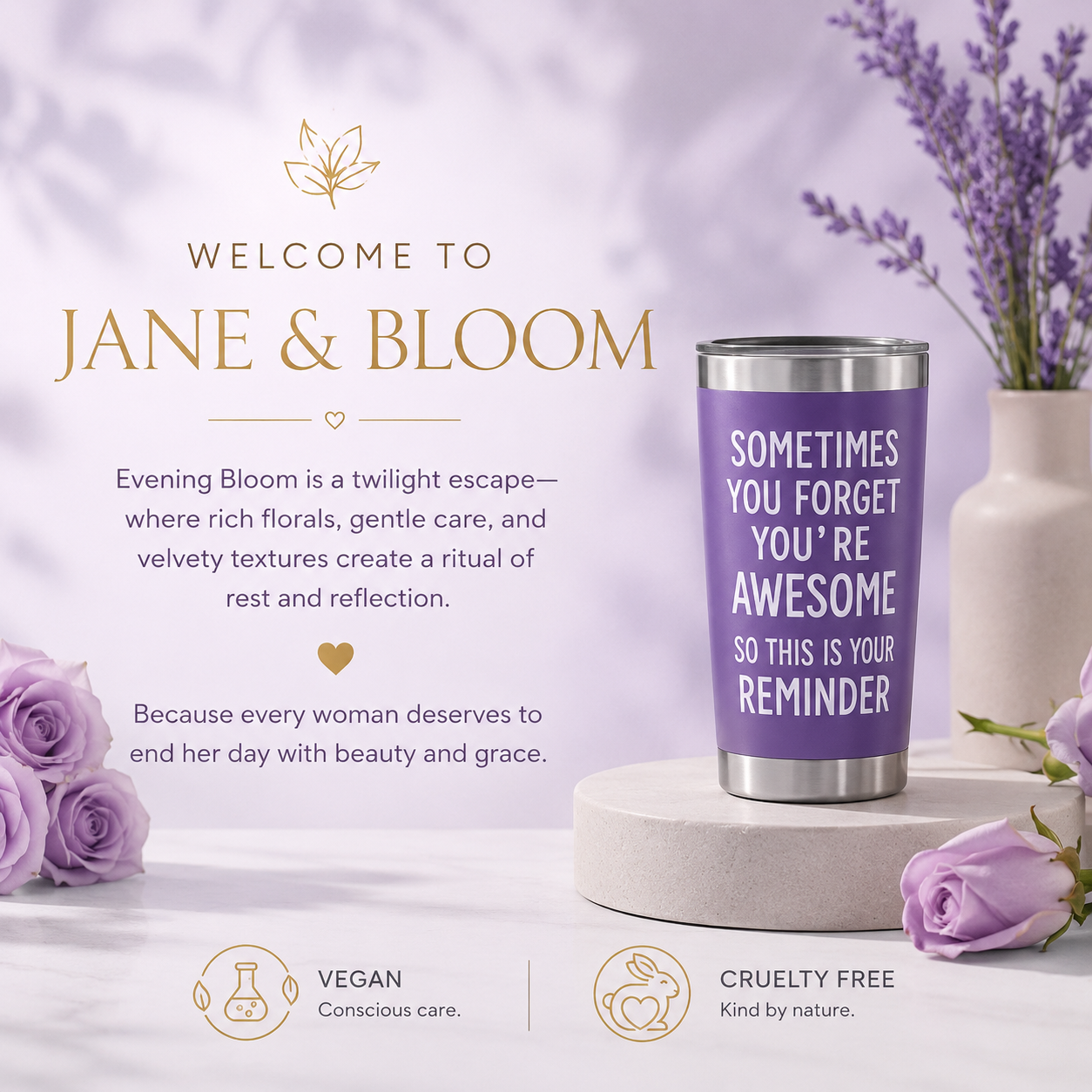 Evening Bloom Spa Gift Set – 6Pc Purple-Themed Bath & Body Treats