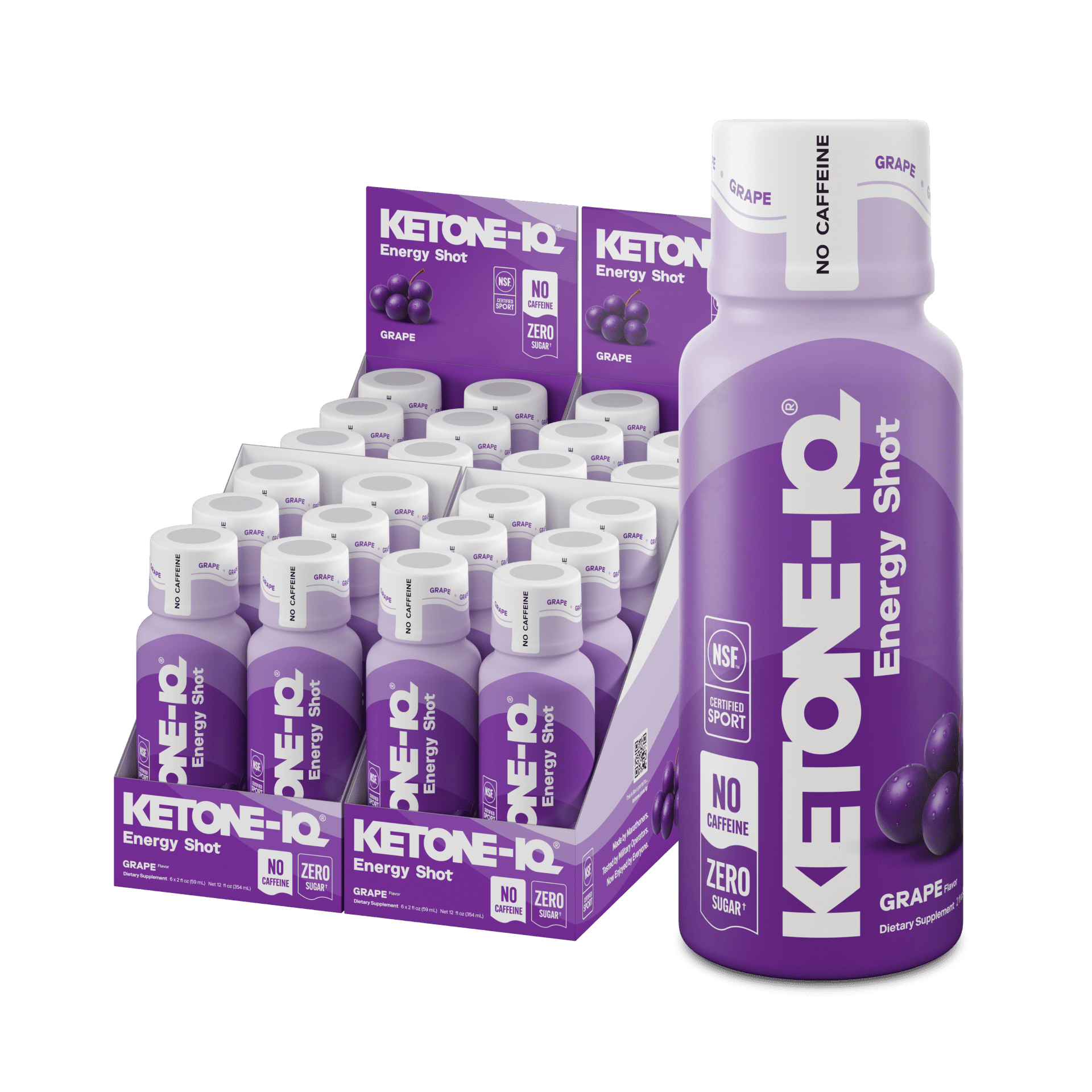 Ketone-IQ Caffeine-Free Shot, Grape