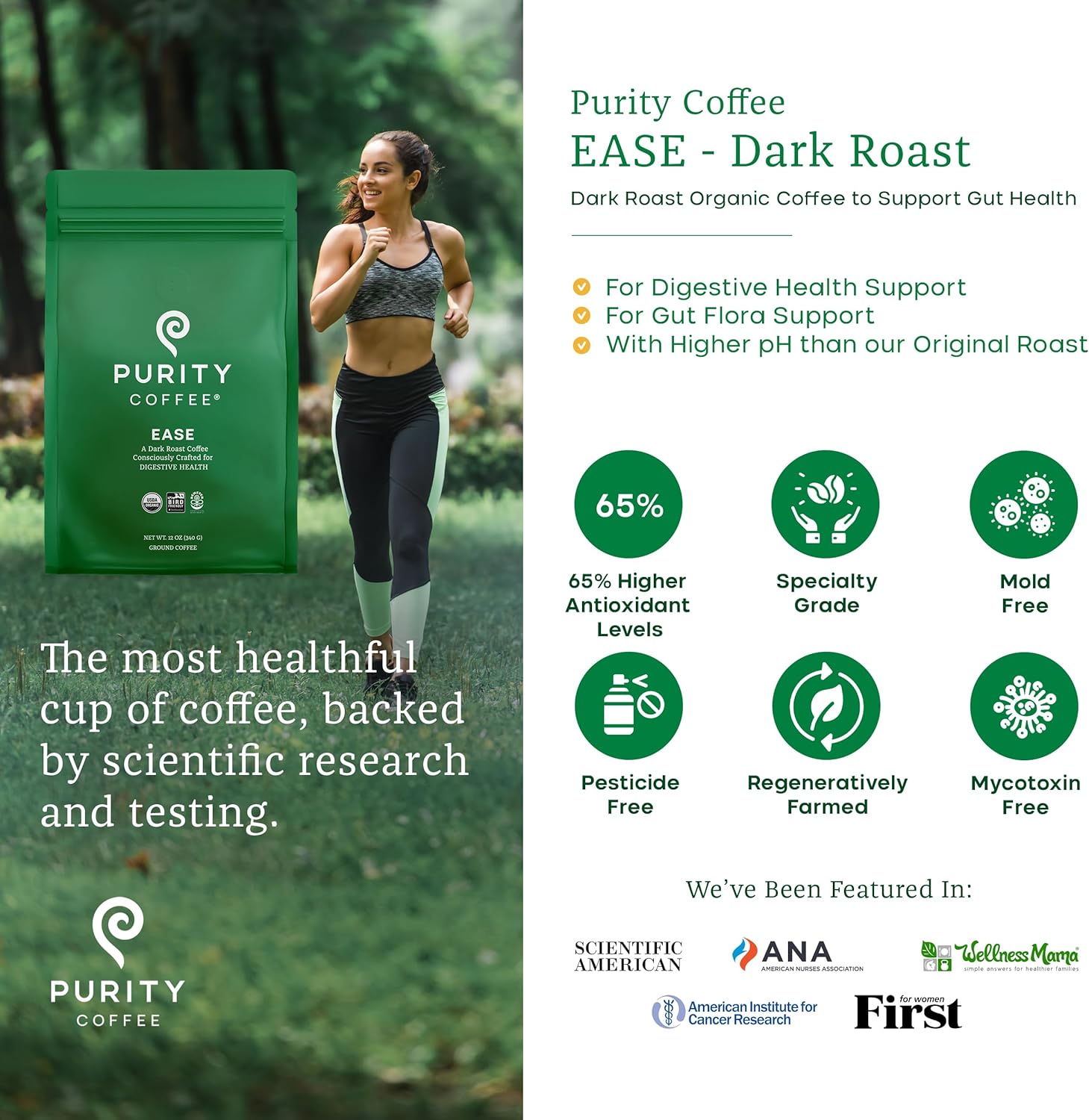 EASE : Torréfaction foncée – Café moulu – 340 g