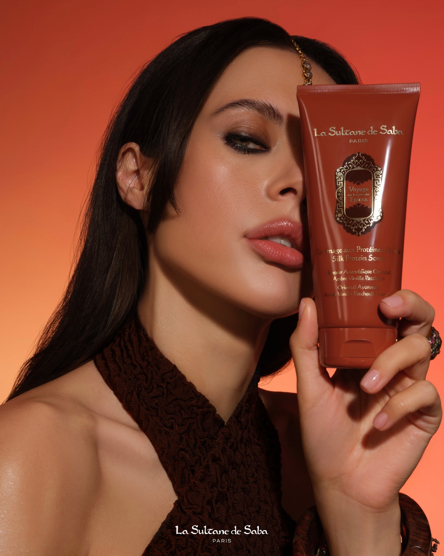 Silk Protein Scrub - Ayurvedic Treatment - Amber Vanilla Patchouli Journey To the Spices Route