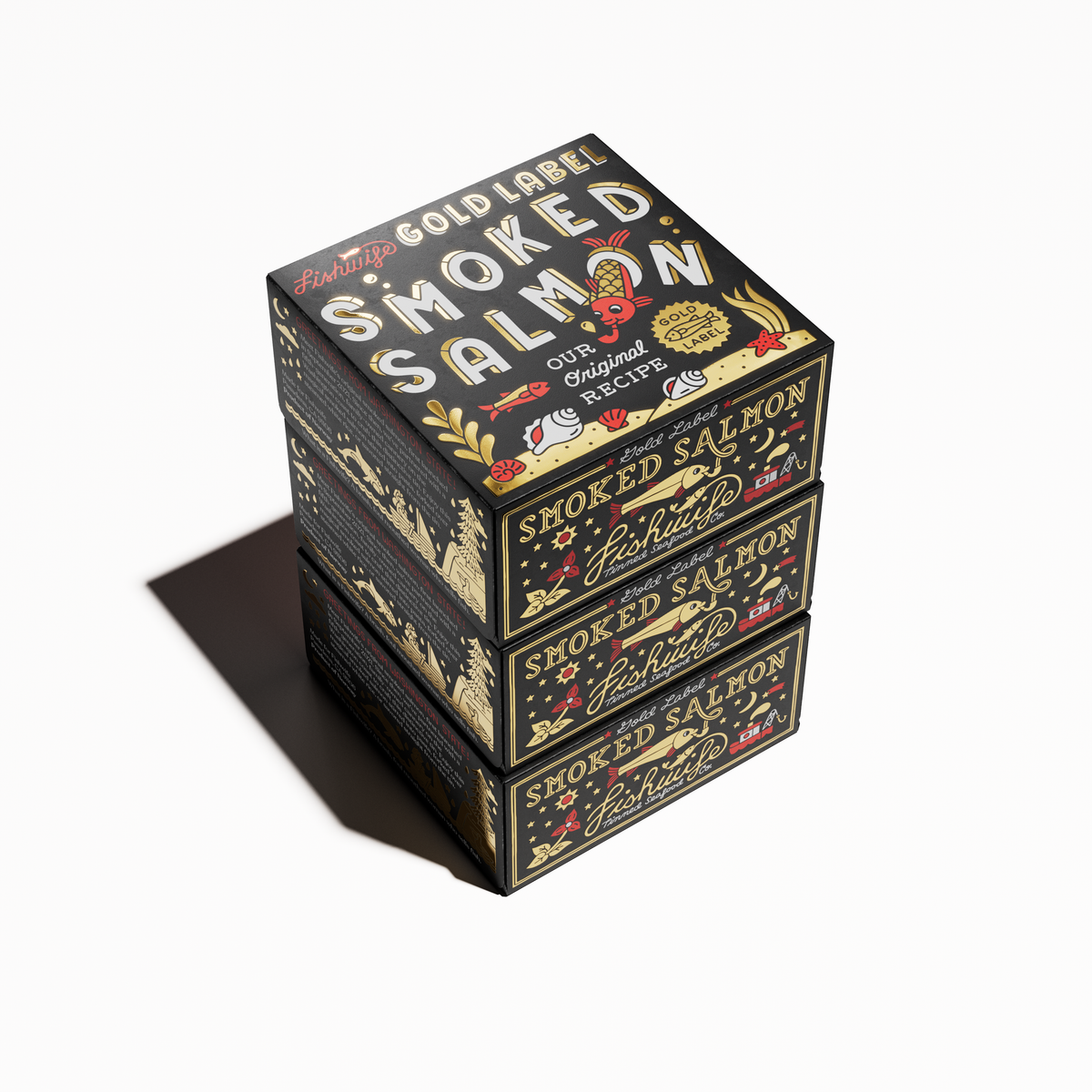 Saumon fumé Fishwife Gold Label – Saumon atlantique fumé de première qualité – 90 g (3,2 oz)