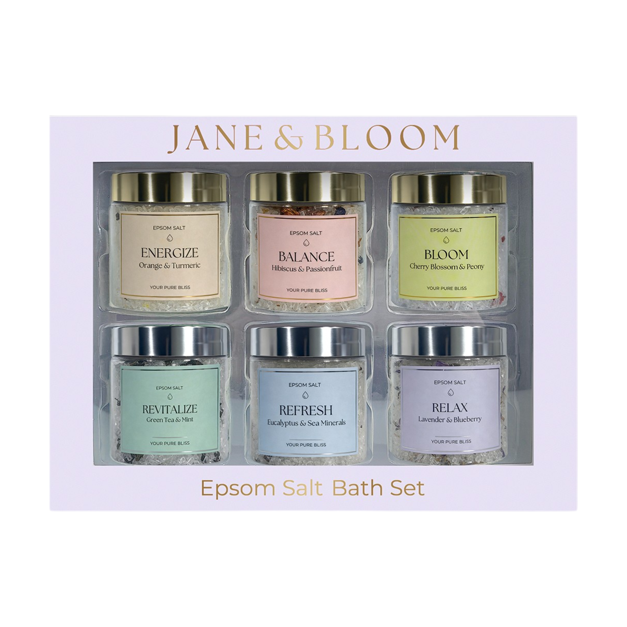 Coffret cadeau de sels de bain d'Epsom