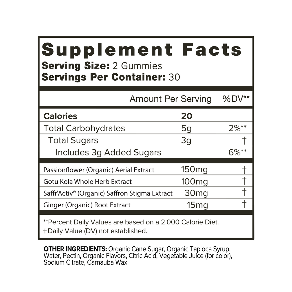 Organifi Happy Drops Gummies – Mood & Serotonin Support, Sweet Lemon