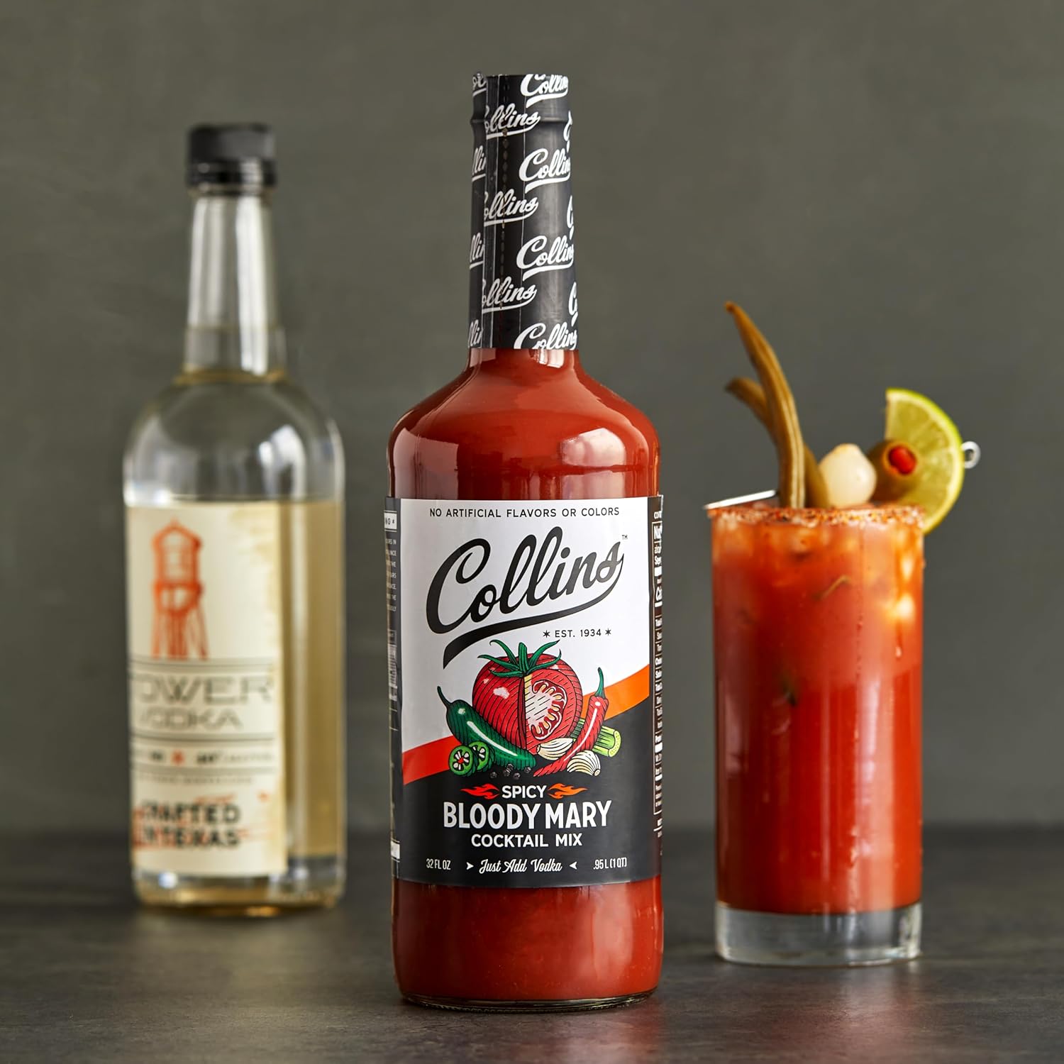 Collins Spicy Bloody Mary Cocktail Mix — 32 oz